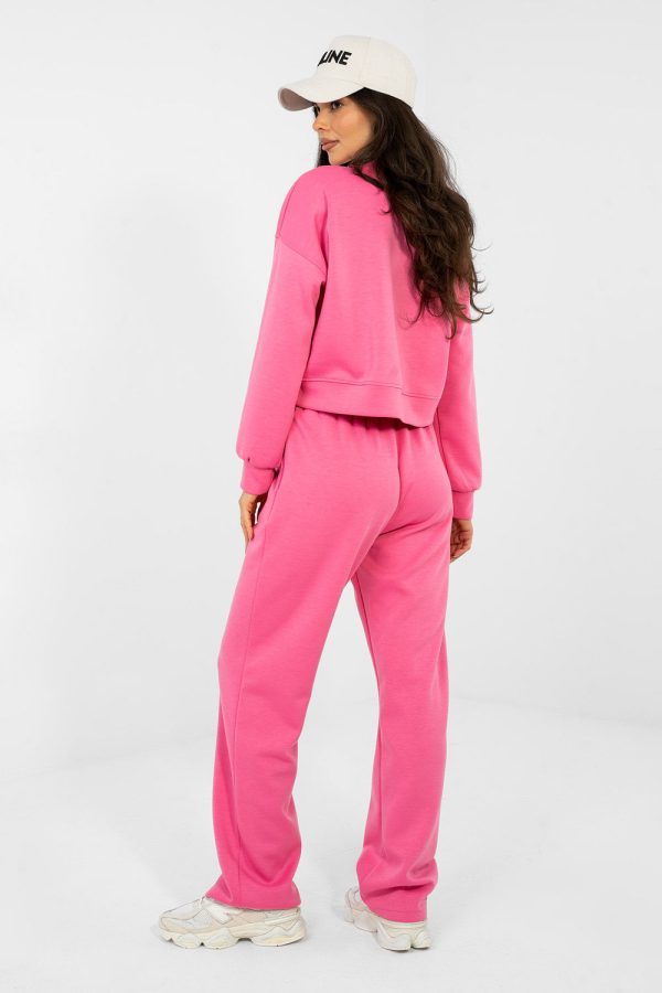 Pink Set in Pants, Trousers, Shorts with Spandex, Polyester and Viscose