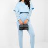 Blue Long Leggings in Leggings with Spandex, Polyester and Viscose
