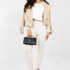 Beige Long Leggings in Leggings with Spandex, Polyester and Viscose