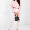 Pink Long Leggings in Leggings with Spandex, Polyester and Viscose