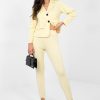 Yellow Long Leggings in Leggings with Spandex, Polyester and Viscose