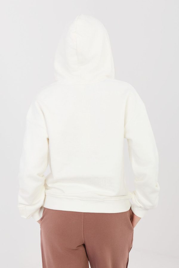 Beige Sweatshirt in Sweatshirts For Women with Cotton and Polyester
