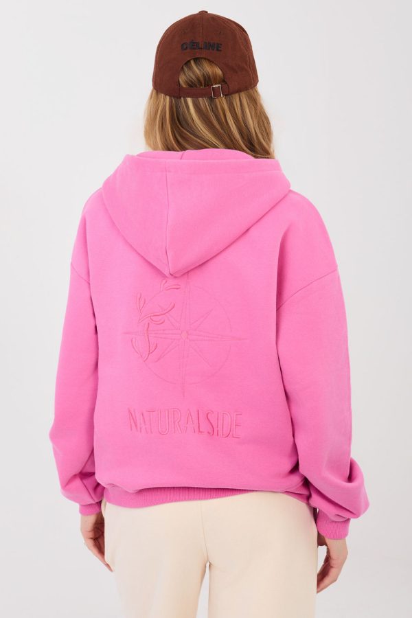 Pink Sweatshirt in Sweatshirts For Women with Cotton and Polyester