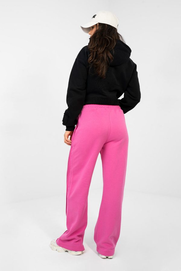 Pink Tracksuit Trousers in Pants, Trousers, Shorts with Cotton and Polyester