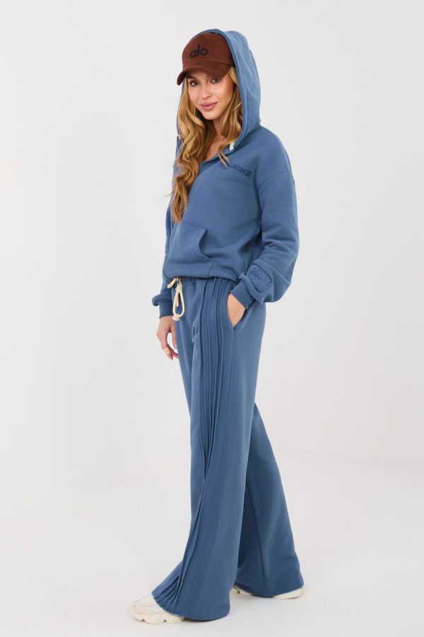 Blue Tracksuit Trousers in Pants, Trousers, Shorts with Cotton and Polyester
