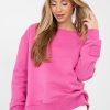 Pink Sweatshirt in Sweatshirts For Women with Cotton and Polyester