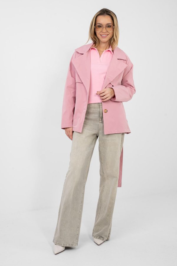 Pink Blouse in Women`s Blouses, Tunics with Spandex and Viscose