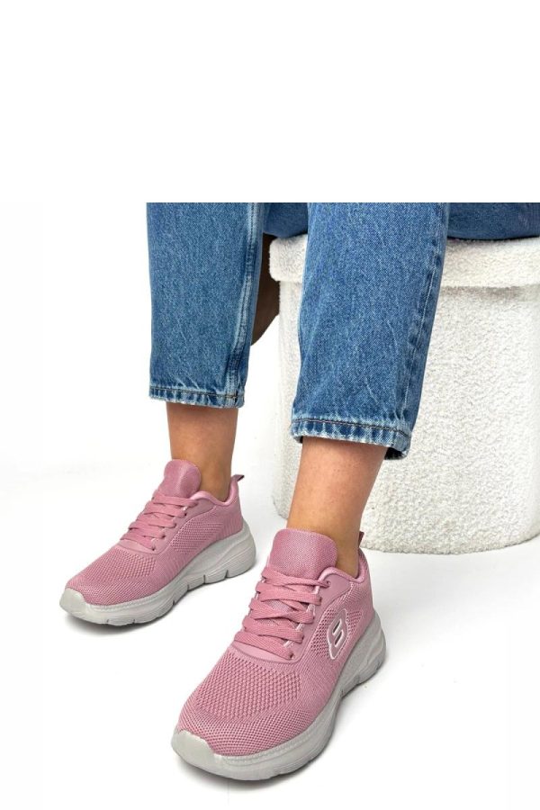 Pink Sport Shoes.Fabric, Footbed and Platform Height