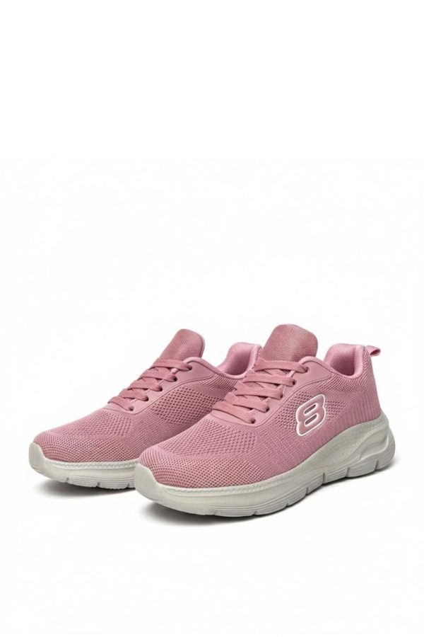 Pink Sport Shoes.Fabric, Footbed and Platform Height