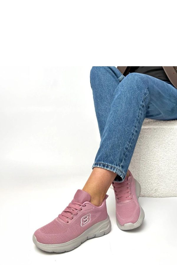 Pink Sport Shoes.Fabric, Footbed and Platform Height
