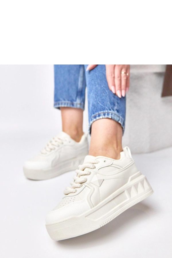 Beige Sport Shoes....Fabric, Footbed and Platform Height