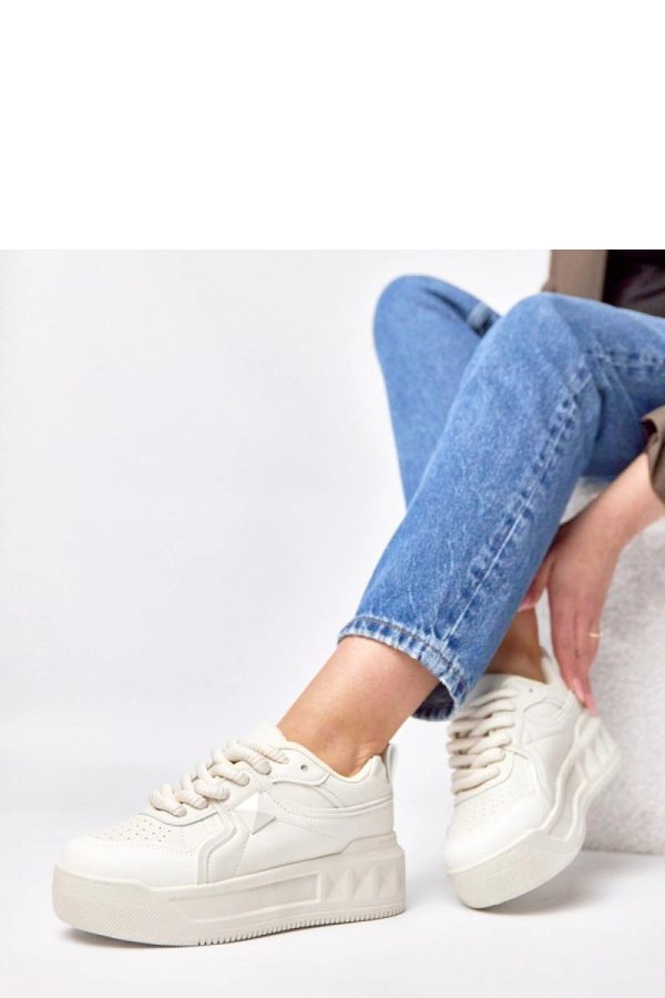 Beige Sport Shoes....Fabric, Footbed and Platform Height