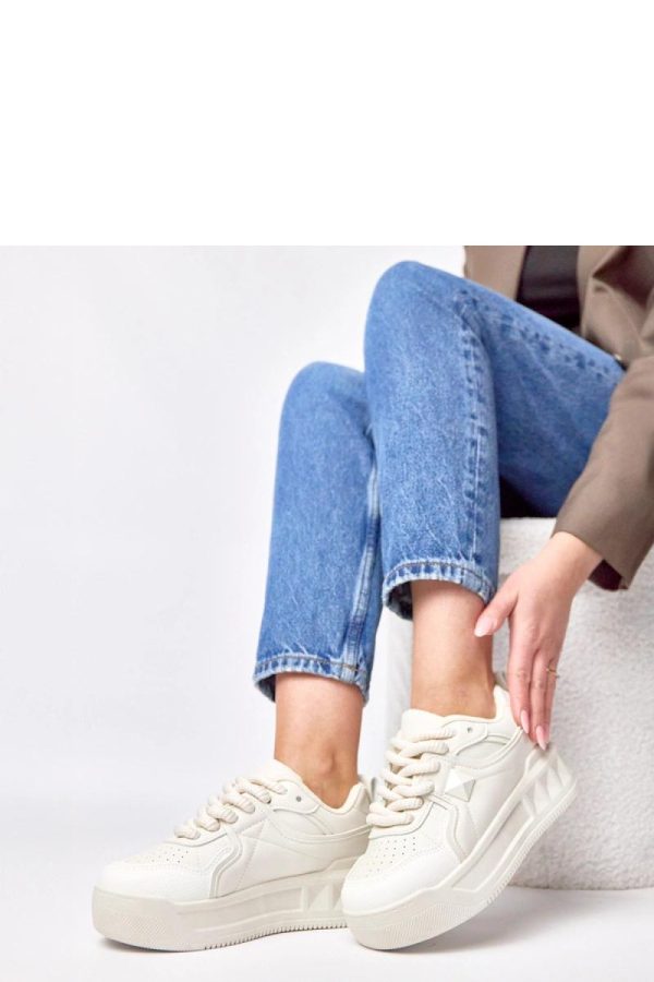 Beige Sport Shoes....Fabric, Footbed and Platform Height