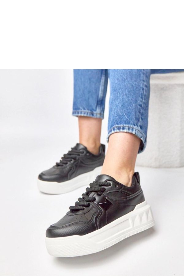 Black Sport Shoes....Fabric, Footbed and Platform Height