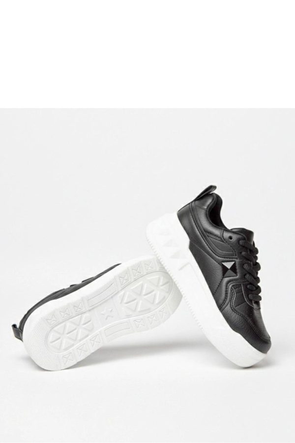 Black Sport Shoes....Fabric, Footbed and Platform Height