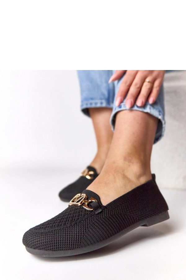 Black Mocassin in Moccasins, Loafers with Fabric and Footbed