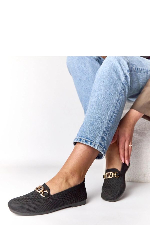 Black Mocassin in Moccasins, Loafers with Fabric and Footbed