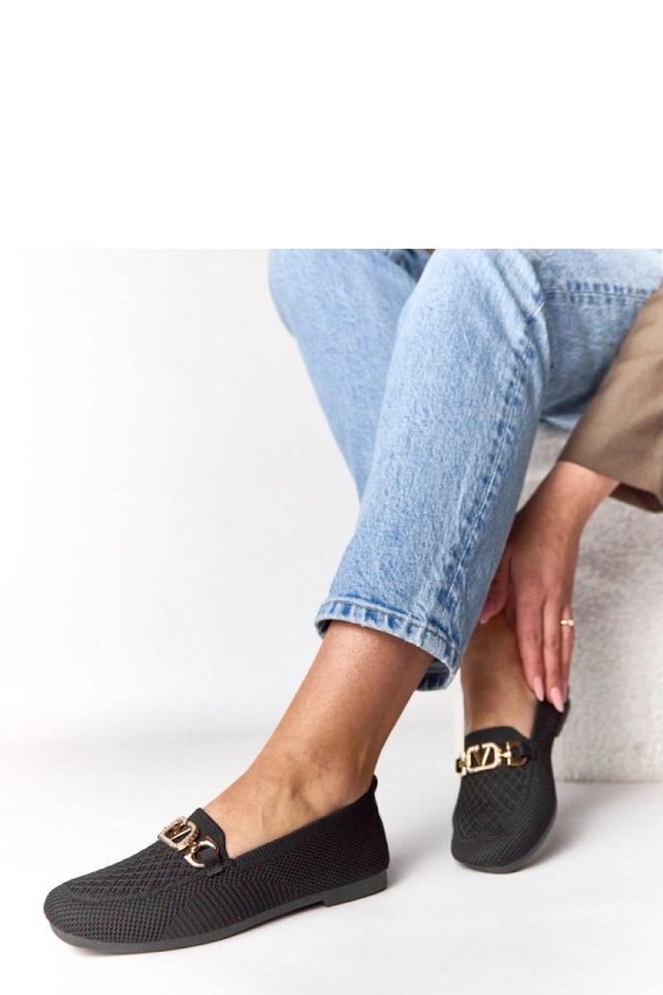 Black Mocassin in Moccasins, Loafers with Fabric and Footbed