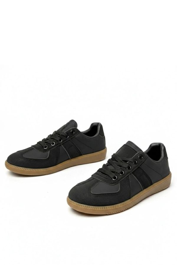 Black Sport Shoes in Women`s Athletic Shoes, Trainers, Sneakers with Fabric, Footbed and Sole Height