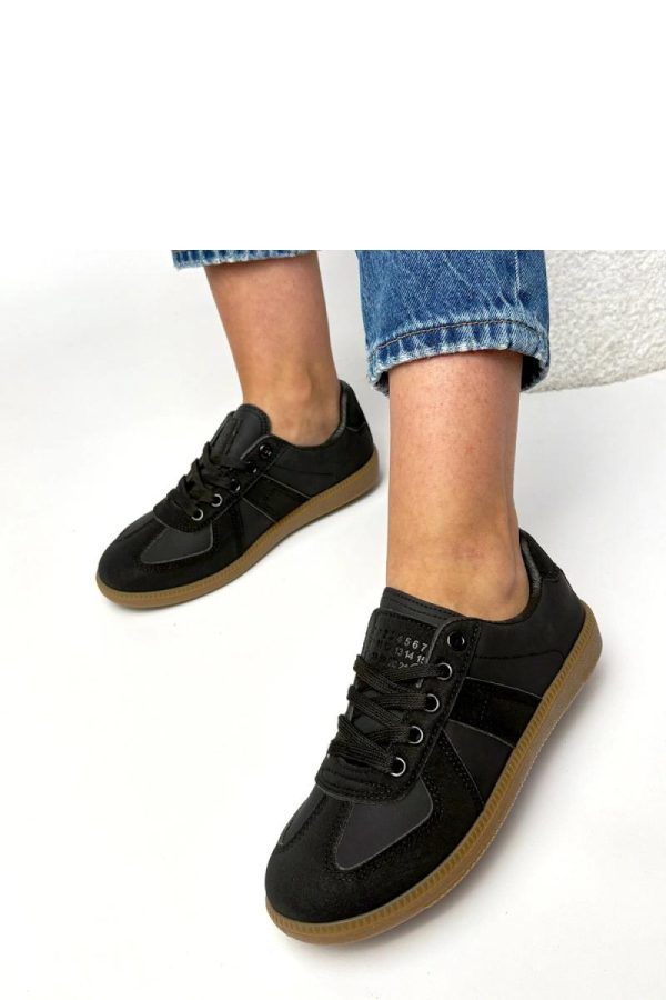 Black Sport Shoes in Women`s Athletic Shoes, Trainers, Sneakers with Fabric, Footbed and Sole Height
