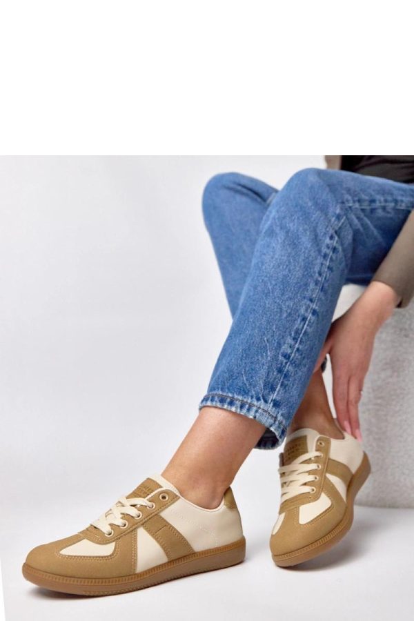 Brown Sport Shoes.Fabric, Footbed and Sole Height