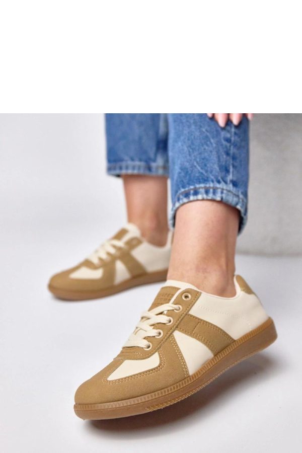 Brown Sport Shoes.Fabric, Footbed and Sole Height