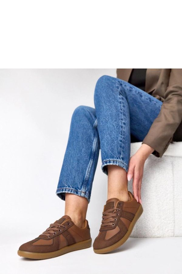 Brown Sport Shoes..Fabric, Footbed and Sole Height