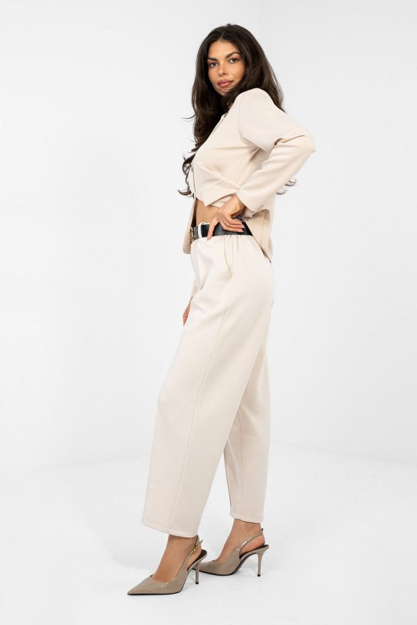 beige Tracksuit trousers model 224216 Italy Moda