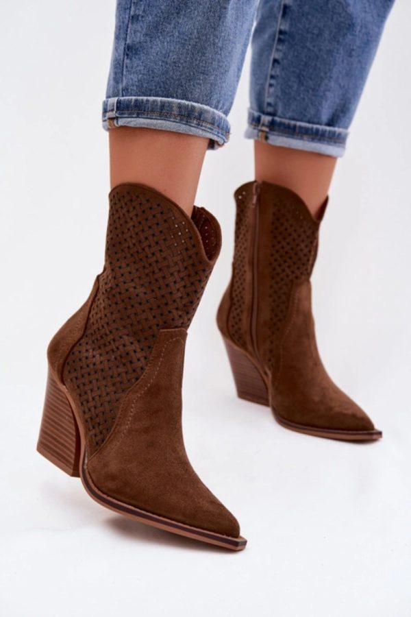 brown Heel boots model 224238 Step in style