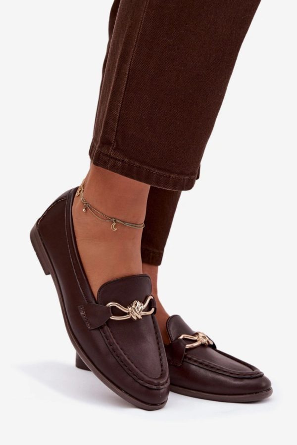 Brown Loafers in Moccasins, Loafers with Fabric, Footbed, Upper Height and Heel Height