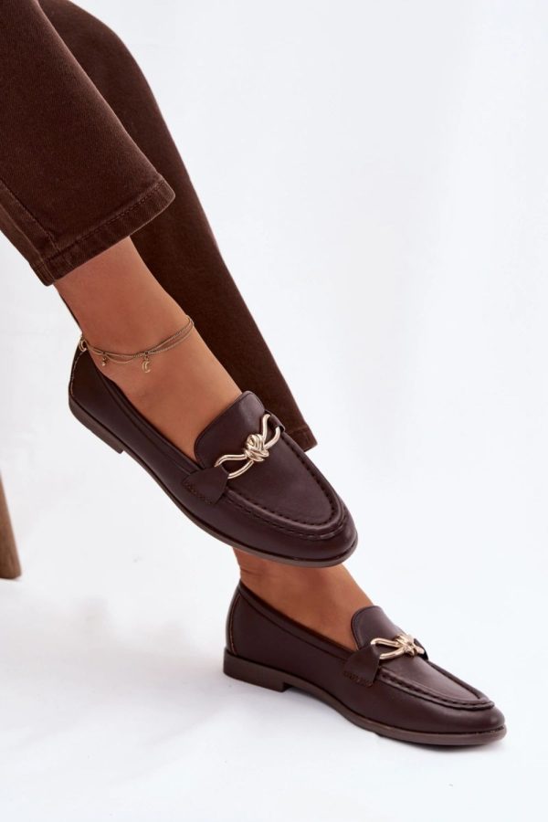 Brown Loafers in Moccasins, Loafers with Fabric, Footbed, Upper Height and Heel Height
