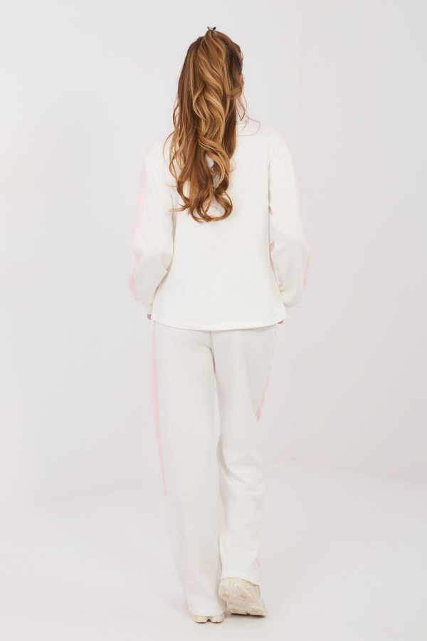Beige Set in Pants, Trousers, Shorts with Spandex, Polyester and Viscose