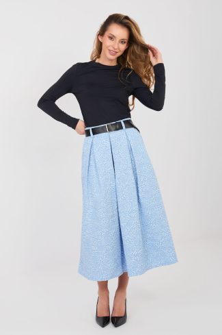 Blue Skirt in Skirts with Polyester and Viscose