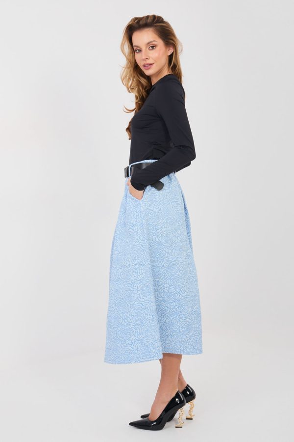 Blue Skirt in Skirts with Polyester and Viscose