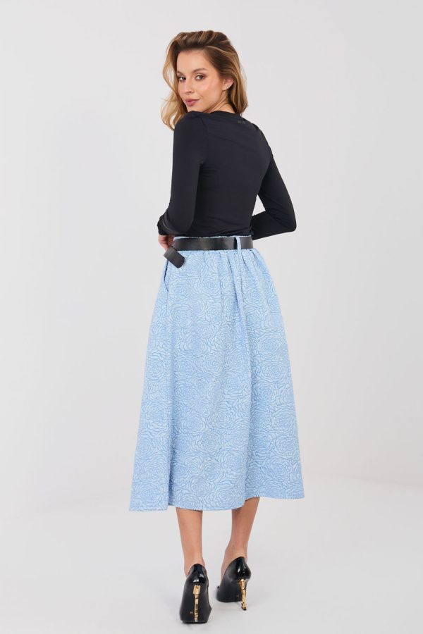 Blue Skirt in Skirts with Polyester and Viscose