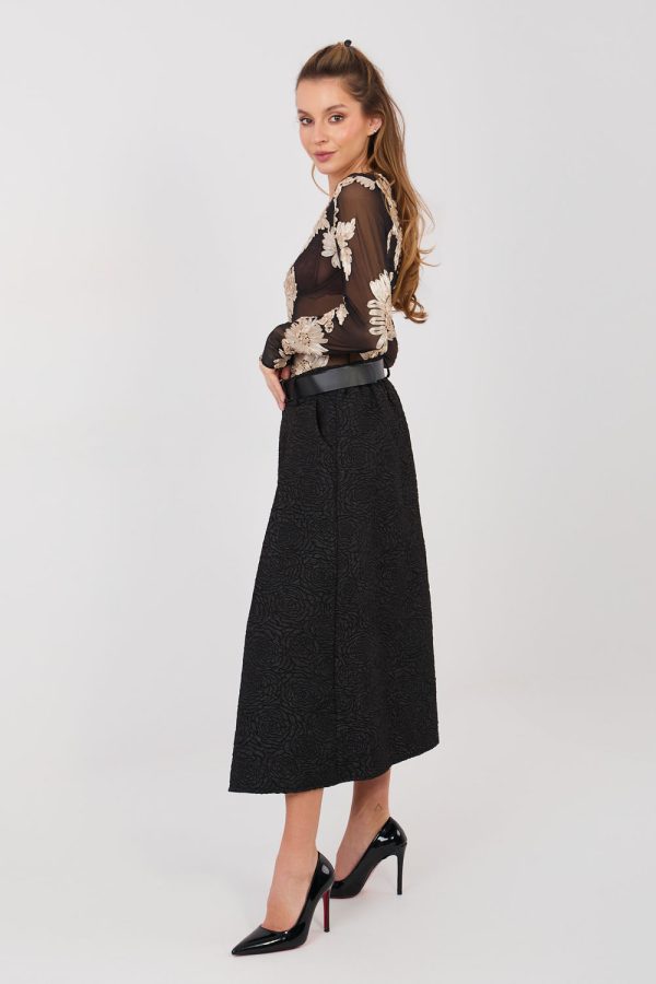 Black Skirt in Skirts with Polyester and Viscose