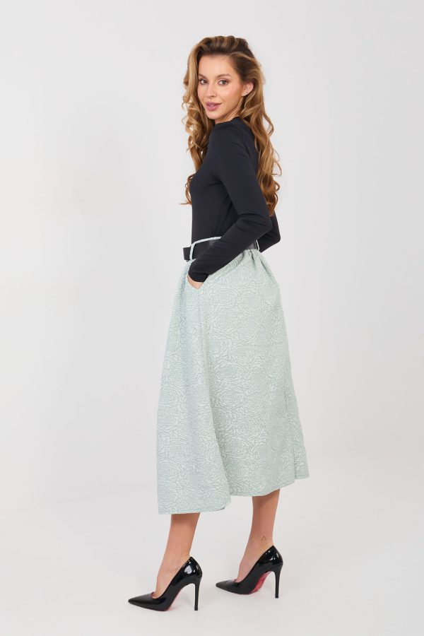 Green Skirt in Skirts with Polyester and Viscose