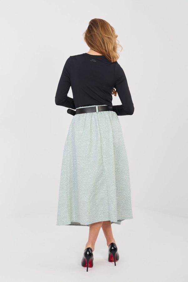 Green Skirt in Skirts with Polyester and Viscose