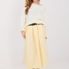 Yellow Skirt in Skirts with Polyester and Viscose