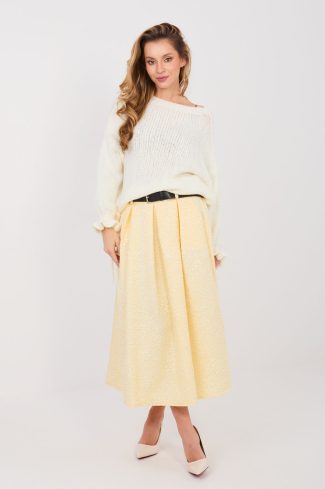 Yellow Skirt in Skirts with Polyester and Viscose