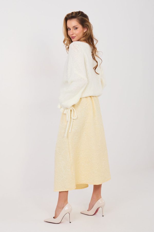 Yellow Skirt in Skirts with Polyester and Viscose