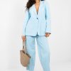 Blue Jacket in Jackets, Vests For Women with Cotton and Spandex