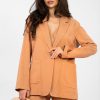 Orange Jacket in Jackets, Vests For Women with Cotton and Spandex