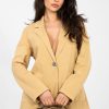 Brown Jacket in Jackets, Vests For Women with Cotton and Spandex