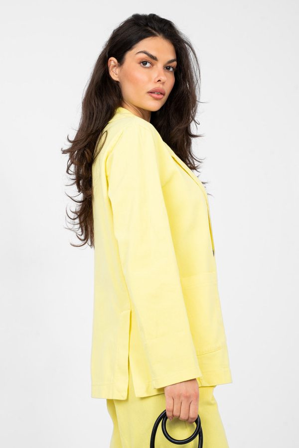 Yellow Jacket in Jackets, Vests For Women with Cotton and Spandex
