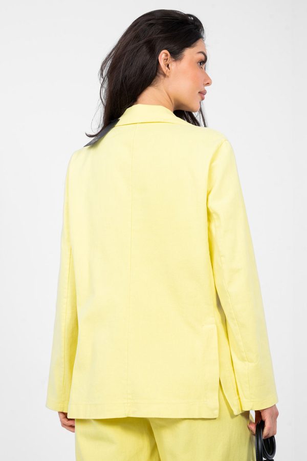 Yellow Jacket in Jackets, Vests For Women with Cotton and Spandex