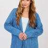 Blue Jacket in Jackets, Vests For Women with Cotton