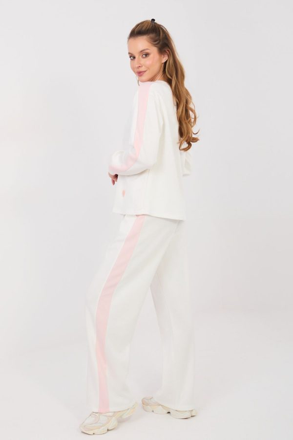 Beige Set in Pants, Trousers, Shorts with Spandex, Polyester and Viscose