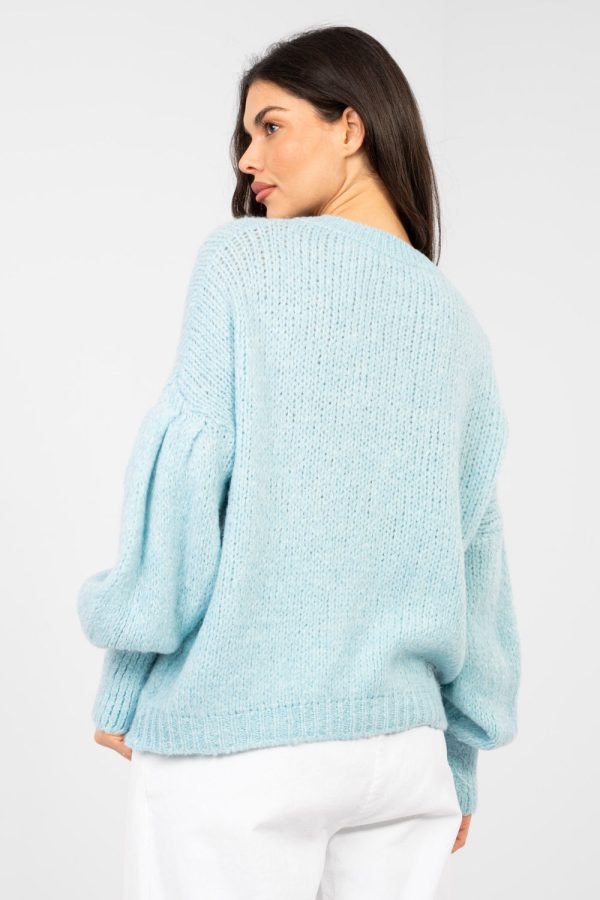 blue Jumper model 224364 Italy Moda