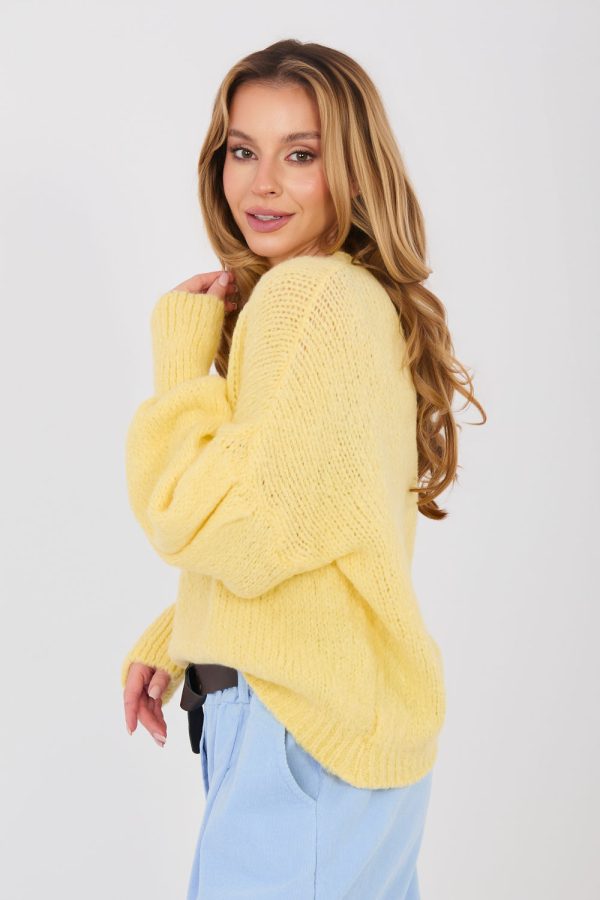 yellow Jumper model 224366 Italy Moda